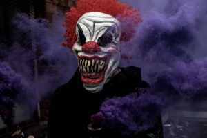 Halloween scary clown