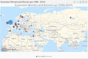 Data visualization shows Eurovision success rates by country