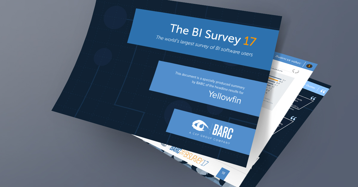 The World’s Largest Business Intelligence Survey Puts Yellowfin BI First in Key Categories