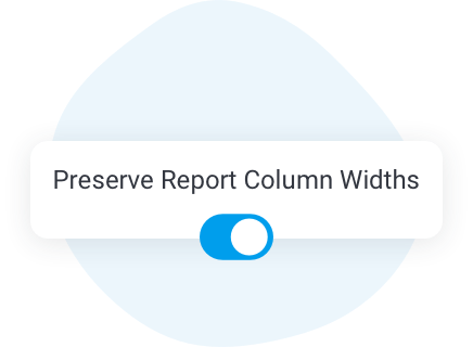 Preserve column widths