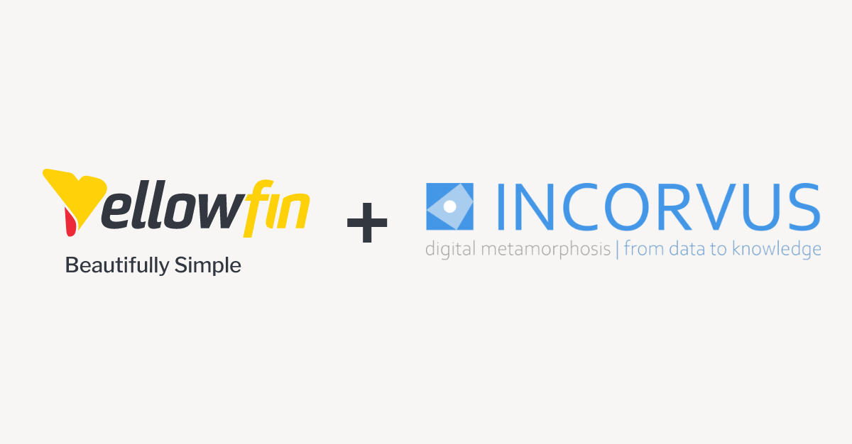 Incorvus partners with Yellowfin to democratise analytics capability, enhanced by expert data-centric consultancy