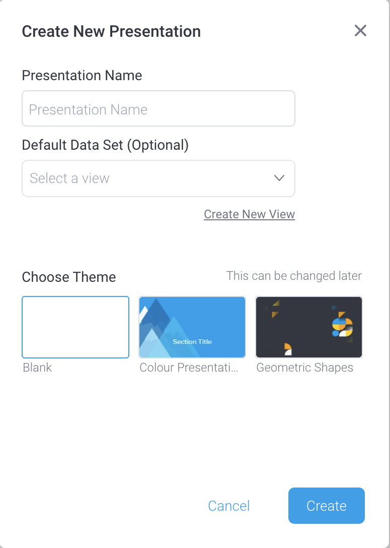 Yellowfin Present presentation builder